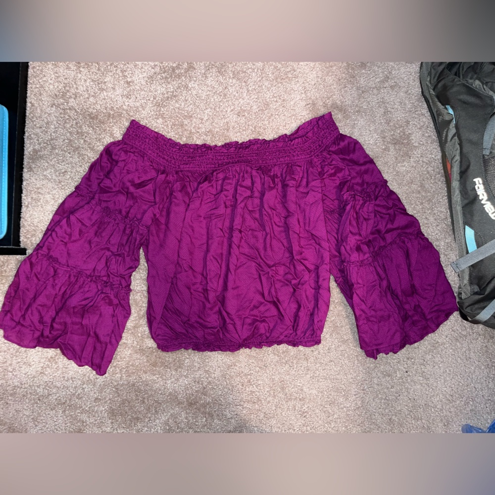 Free people, Off the Shoulder top, purple, M